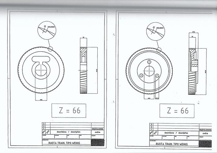 Ricambi Weinig scorniciatrici