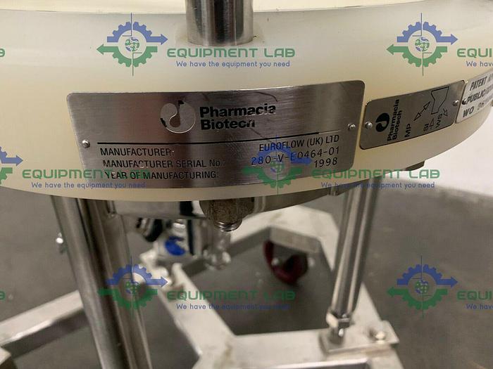 Used Pharmacia Biotech Euroflow 24.6 Liter Chromatography Column w/ Valves