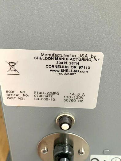 Used New Shel Lab RI-40 Large Capacity General Purpose Incubator 40 Cu Ft 70C
