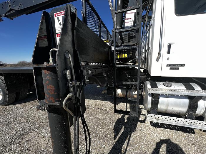 Used 2006 Sterling Flatbed Hiab Crane Truck