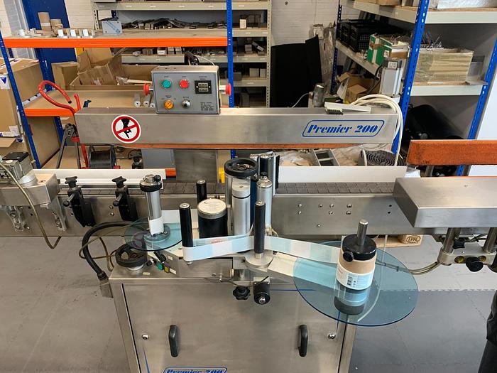 Used PREMIER LABELLERS FRONT/WRAPAROUND LABELLER (FULLY REFURBISHED)
