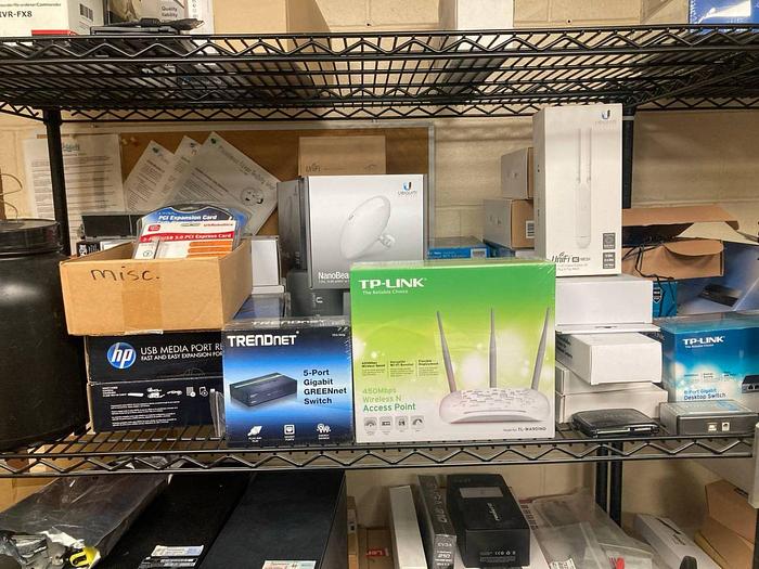 Used CONTENTS ON SHELVING SPARE IT GEAR