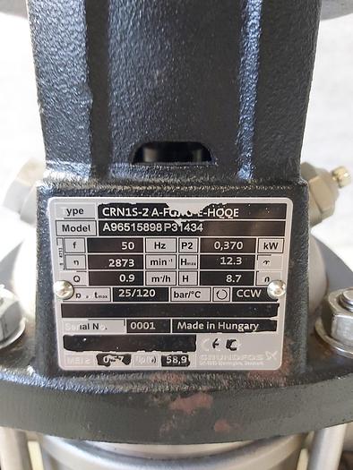 Usado Bomba centrífuga, CRN1S-2 A-FGJ-G-E-HQQE, 12,3m, 0,9m3/h, Grundfos, usada - revisada