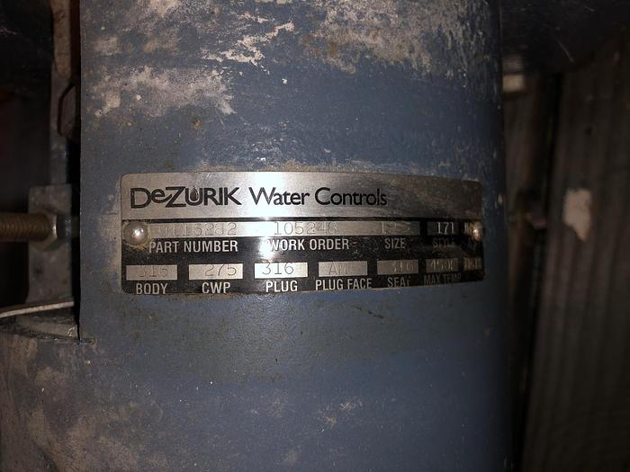 Used DEZURIK 12" FLOW VALVE