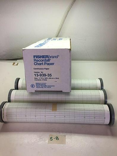 3 Rolls Fisherbrand Chart paper for Recordall 5000 series, 13-939-35
