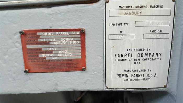 Used 1980 Farrel Pomini F160