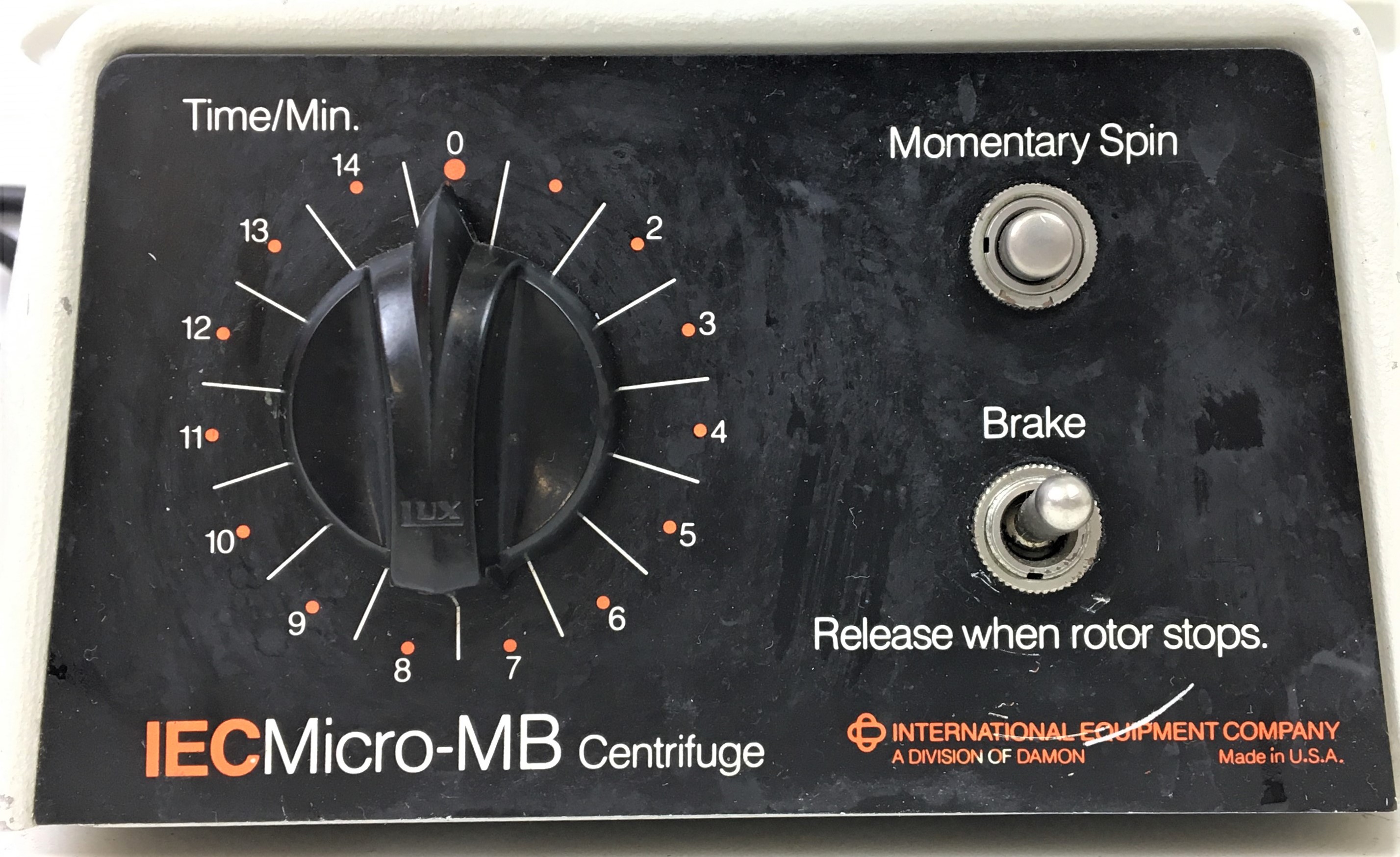 Used IEC Micro-MB Microcentrifuge with IEC 837 Rotor - 12 x 1.5 - 2mL