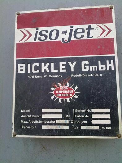 Used Bell type turbo kiln BICKLEY for High Temperature firing mod. ISO-JET