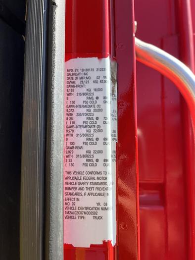 Used 2007 MACK CT713 Tri-Axle Dump Truck #5608