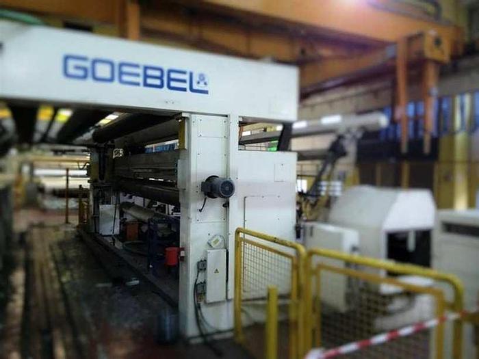 Used 244" GOEBEL MONOSLIT SLITTER REWINDER