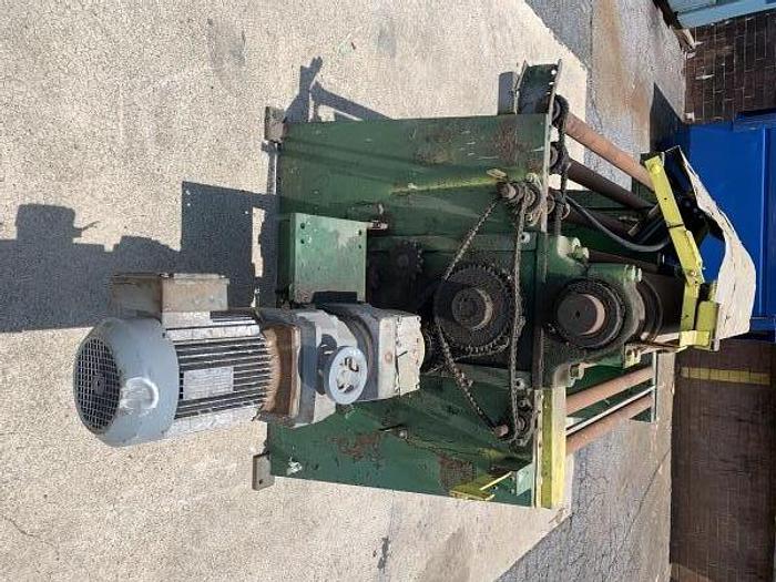 Used CUSTOM-BUILT 36 INCH HEATED FEED-THRU ROLL DISTRESSING MACHINE