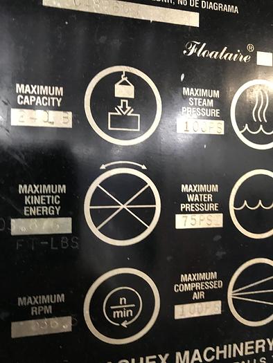 Used 1998 Washex 240lb split pocket washer