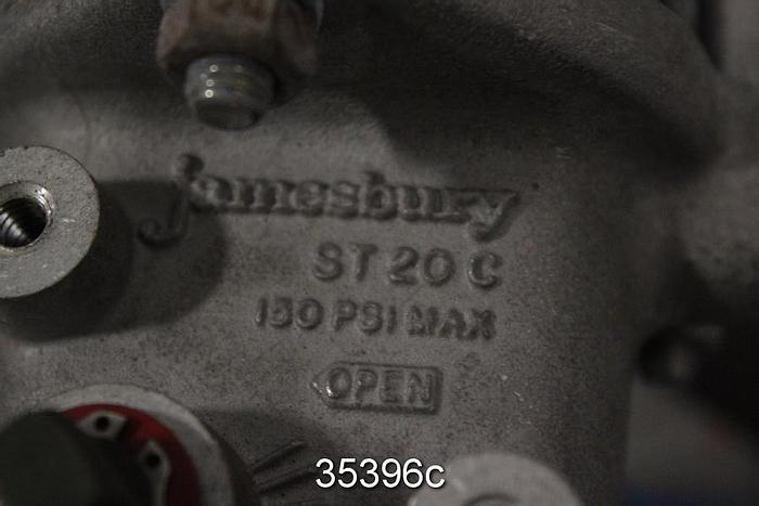 Unused Jamesbury 3/4 A 3600 TT 3/4" Pneumatic Threaded Ball Valve #35396