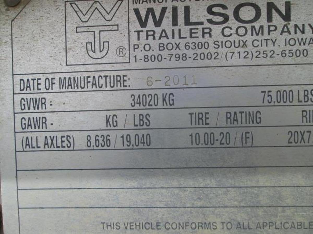 Used 2012 WILSON PACESETTER