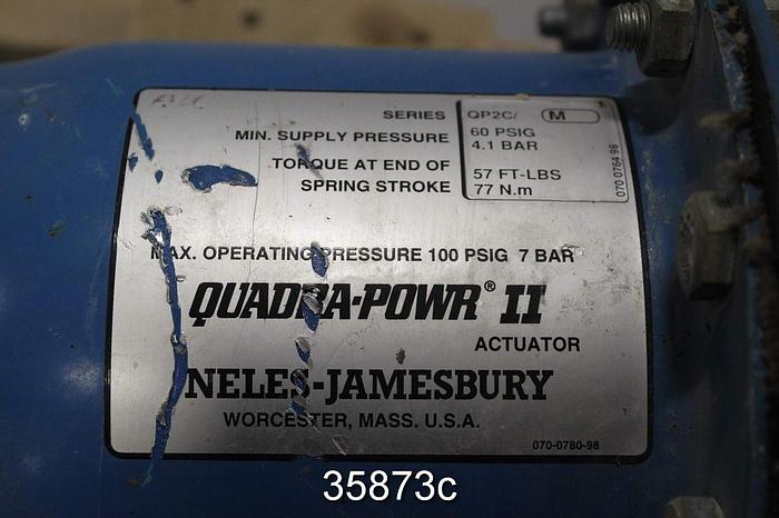 Used Neles Jamesbury 3" Air Operated Butterfly Valve, 815L-11-3600-MT #35873