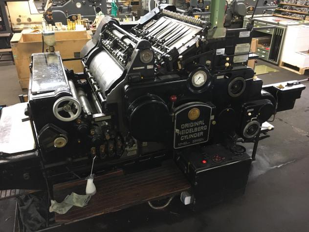 Used Heidelberg OHZ SBB cylinder 1968