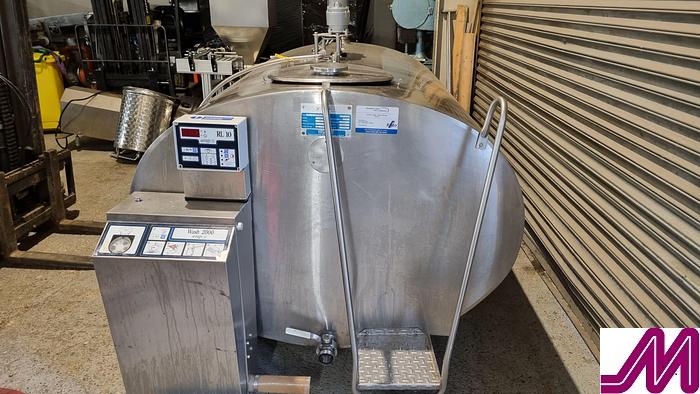 Used Serap SM 2160 STainless Steel Refrigerated Tank with Cleaning System