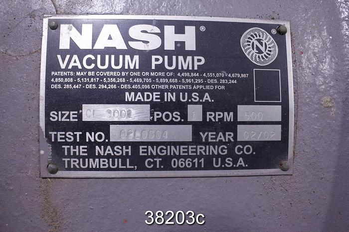 Used Nash CL3001 Vacuum Pump #38203