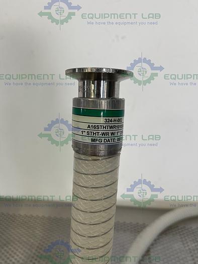 Used Sani Tech  STHT-WR-1000 84" Silicone Hose w/ 1" Sanitary Fitting