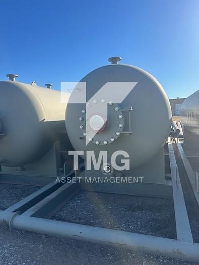 6'X20' Free Water Knockout on skids. 125 psi, coded, interior coated