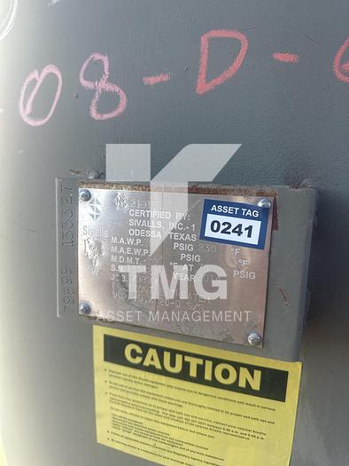 Used 2014 Horizontal Heater 75 PSI, 96"X20'