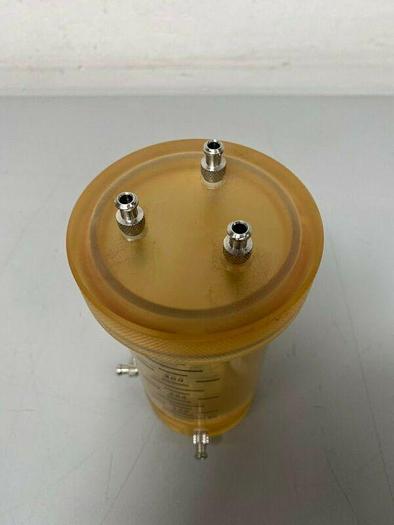 Used Acrylic 400mL VM0107-317 Vessel w/ Multiple .25" Fittings