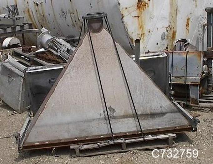 Used Hopper, 18 CF, S/st, 30" x 70" x 46", Load Cells #C732759