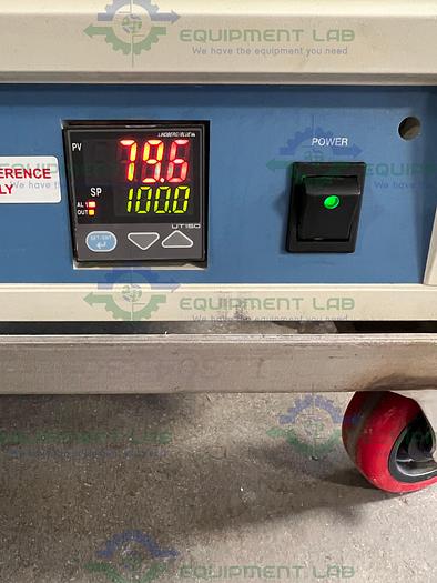 Used Lindberg/Blue M WB1140C-1 100 Liter Waterbath Temp 100°C 240 V w/ Mobile Cart