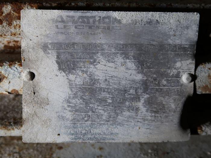 Used GOULDS 3175S 8 X 8-12 CENTRIFUGAL PUMP 2000 GPM 40 HP MOTOR