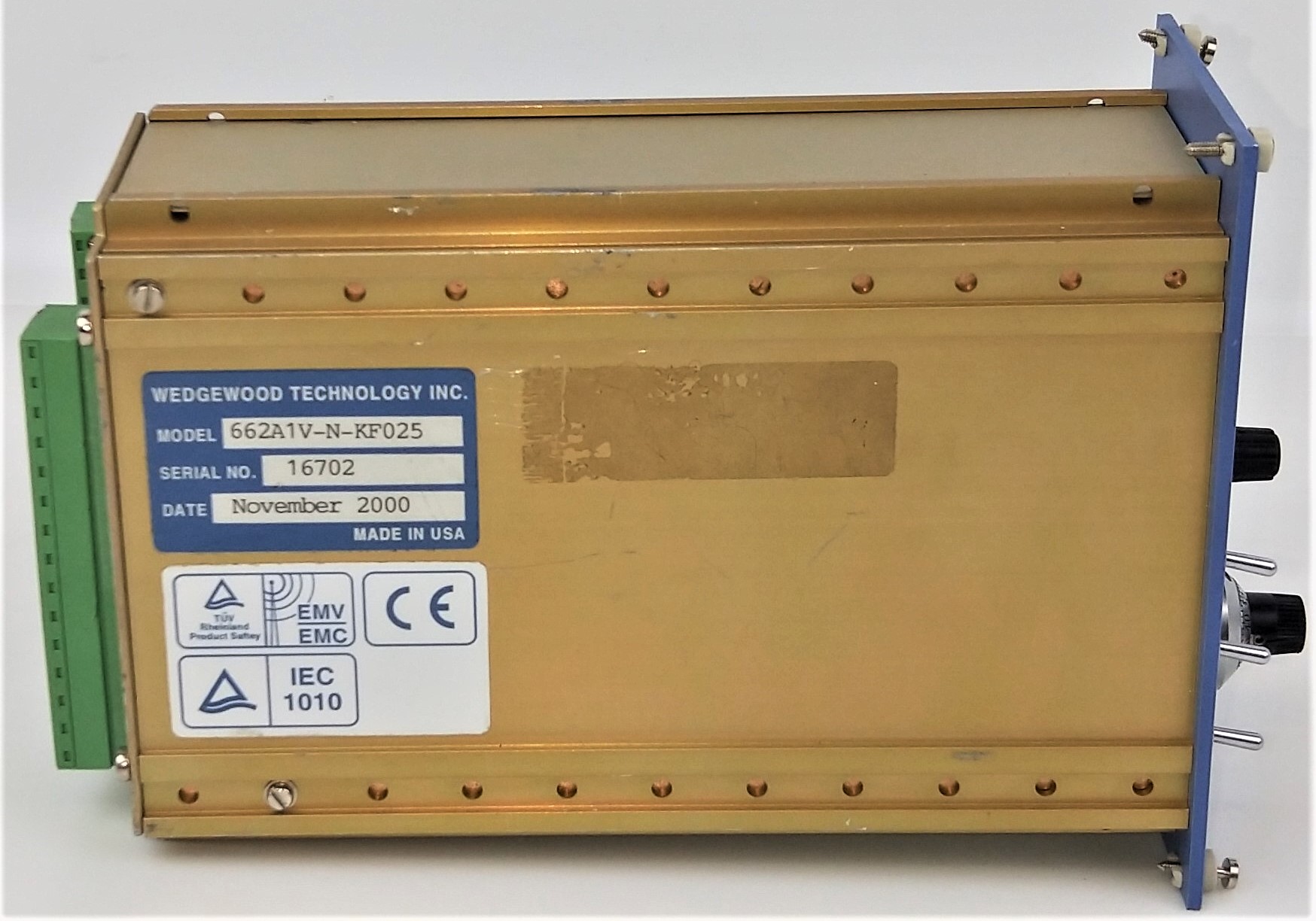 Used Wedgewood 662 UV Analyzer