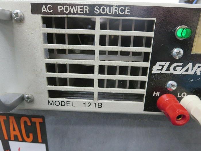 Used Elgar, Model 121B & Series 400, AC Power Source With Fixed Frequency Oscillator