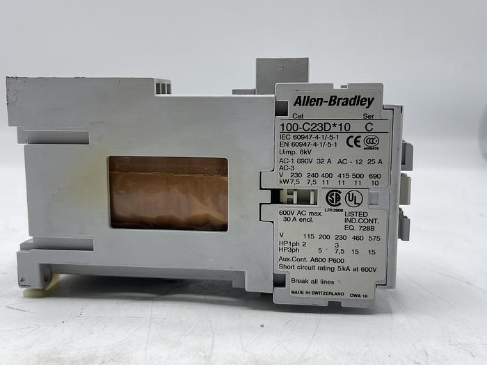 Used AB ALLEN BRADLEY 100-C23D*10 Ser C