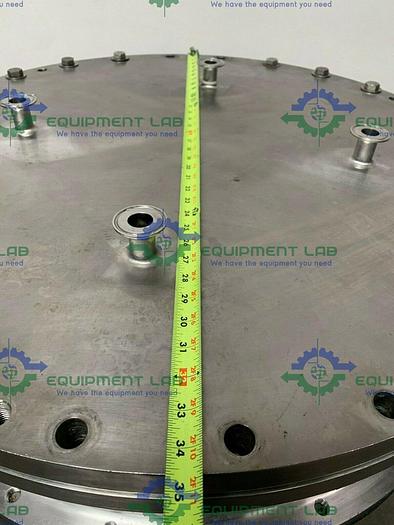 Used Stainless Steel 800mm x 200mm Chromatography Column w/ Micron Filter Mesh 45 PSI