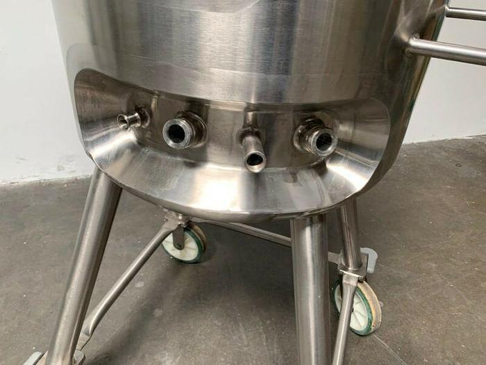 Used Walker 100 Liter Stainless Steel Jacketed Reactor 45 PSI