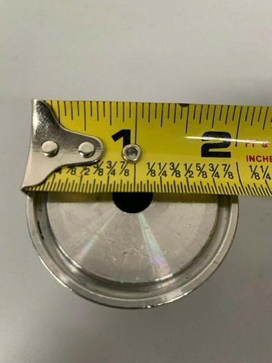 Used Stainless Steel Sanitary 7/16" Hose Fitting To 1 1/2" Sanitary Fitting