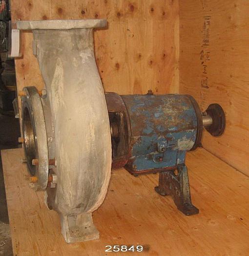 Used Goulds 3196 Pump, 3196, 8X10X13,  6 Vane Impeller, 10" Diameter Impeller, Stainless Steel Casing, Stainless Steel Impeller, Stainless Steel Stuffing Box, Packing, Xl Power End #25849