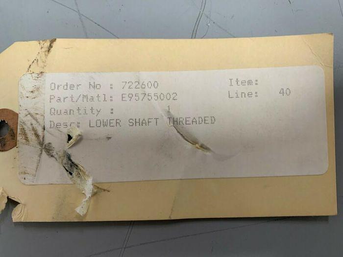 Used Lightnin E95755002 Stainless Steel Mixing Rod / Impeller Shaft, 94"