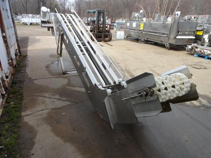 Used Allen/FMC Foodtech Incline Z-Conveyor; 20"Wx13'L; Md#F71633-3
