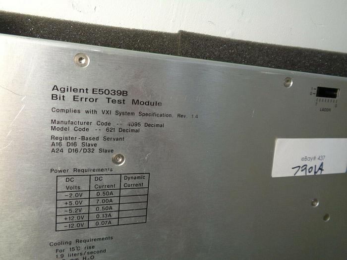 Used Agilent E5039B Bit Error Test Module Option: P13