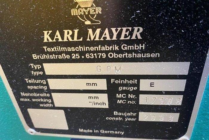 Used Karl Mayer Sample Warper, type GOM-16-Gir-O-Matic