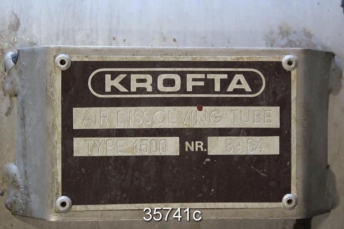 Used Krofta 24' Clarifier with Type 1500 Air Dissolving Tube #35741