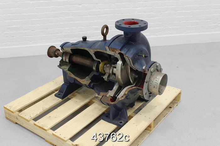 Used Goulds 3175 4x6x18 Training Pump, Iron Casing #43762
