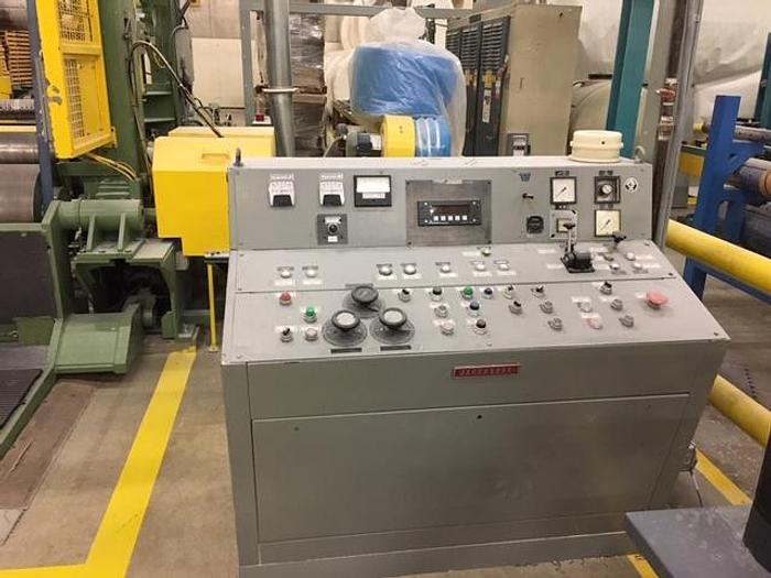 Used 116" (2.94M) JAGENBERG VARI-DUR TWO DRUM SLITTER REWINDER