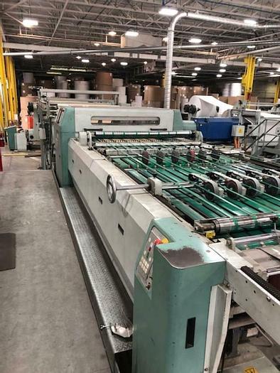 Used 57" (1.44M) PEMCO 1450 DUAL ROTARY KNIFE SHEETER
