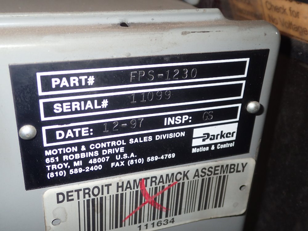 Used 10 HP Parker Hyd. Unit