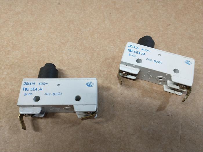 Used Lot-Of-2 CHARMILLES Limit Switch X02-D2G3 20 (4) A Travel stop GHA32
