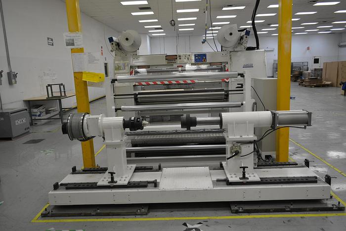 Used 62" ASHE DUPLEX CANTILEVERED SLITTER REWINDER