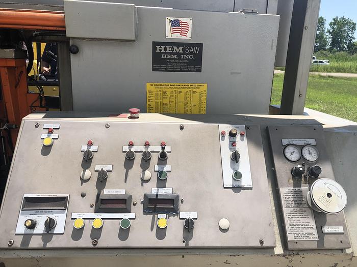Used HEM MODEL H160XLM-DC DOUBLE COLUMN HORIZONTAL BAND SAW