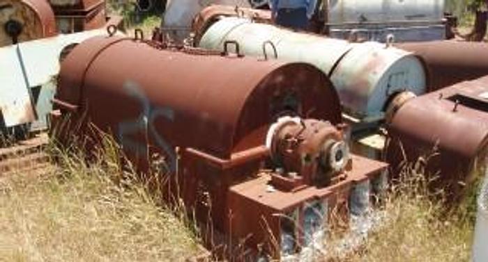Used Centrifuge, Decanter, Bird, 24" X 72", 75 HP, C/st, C190610 #C190610