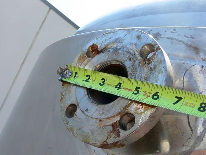 Used Feldmeier 4500 Liter 316L SS Jacketed Reactor w/ Agitator 30 PSI FV &100 PSI